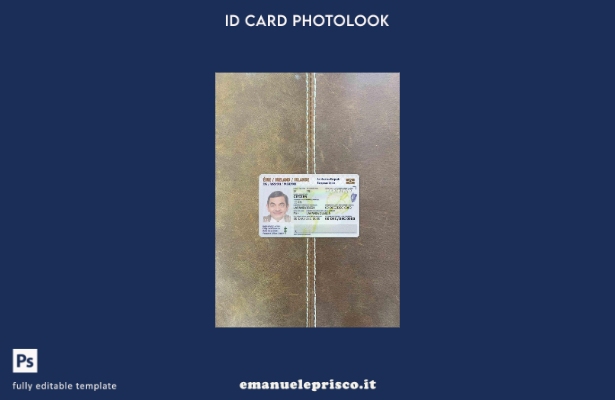 modello FRONTALE photolook ID Irlanda stile verificato