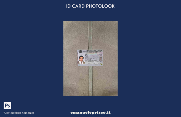 modello FRONTALE photolook ID Messico stile verificato