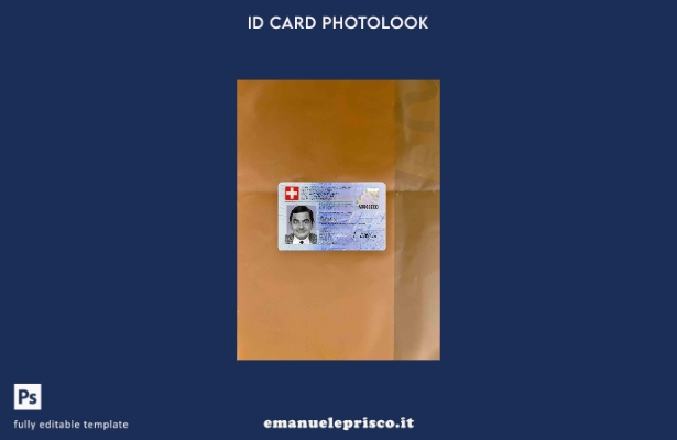 modello FRONTALE photolook ID Svizzera stile verificato