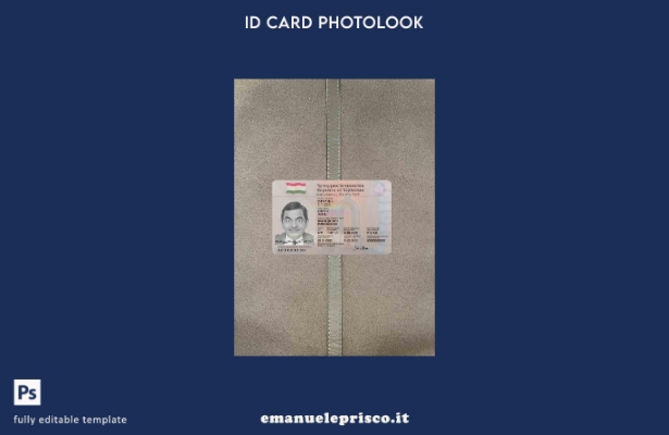 modello FRONTALE photolook ID Tagikistan stile verificato