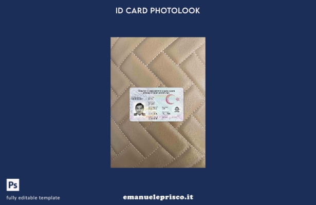 modello FRONTALE photolook ID Turchia stile verificato