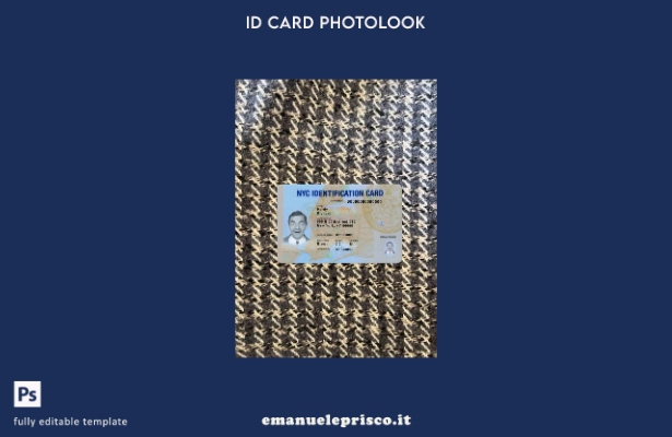 modello FRONTALE photolook ID USA New York stile verificato