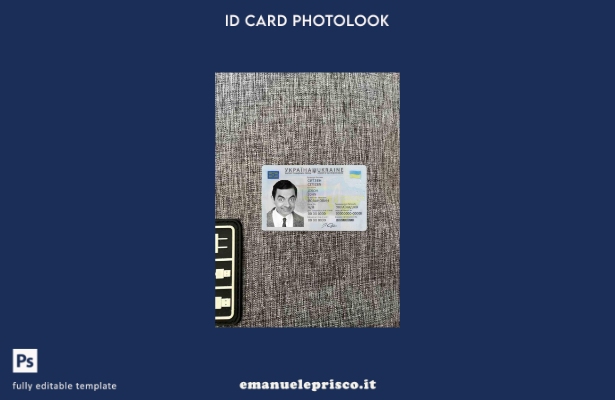 modello FRONTALE photolook ID Ucraina stile verificato