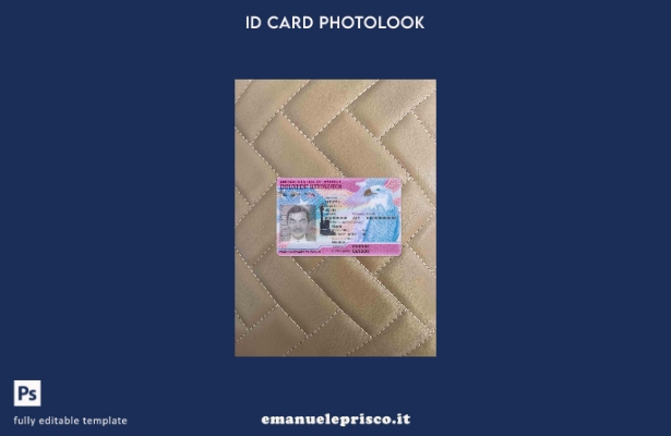 modello FRONTALE photolook di autorizzazione all'impiego negli Stati Uniti in st