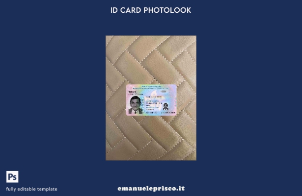 modello FRONTALE photolook presente con documento d'identità di Hong Kong in sti