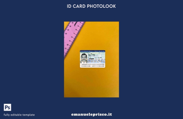 modello FRONTE photolook ID Francia stile verificato