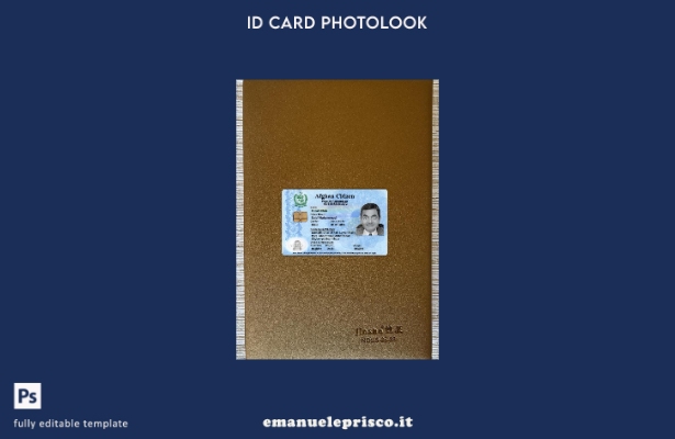 modello anteriore di photolook con prova di registrazione del cittadino afghano