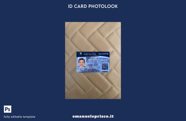 modello anteriore photolook della carta d'identità postale delle Filippine in st