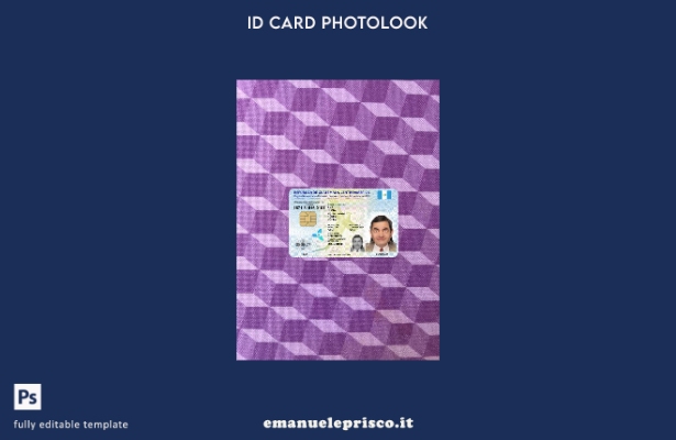 modello anteriore photolook presente della carta d'identità del Guatemala in s 1