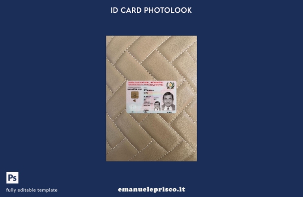 modello anteriore photolook presente della carta d'identità del Guatemala in sti