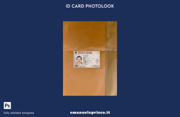 modello anteriore photolook versione carta d'identità Moldavia stile verificato