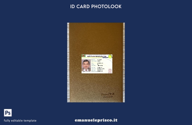 modello frontale photolook per carta di identità multiuso degli Stati dei Caraib