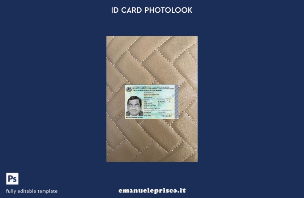 stile verificato Carta d'identità del Portogallo presente modello frontale photo