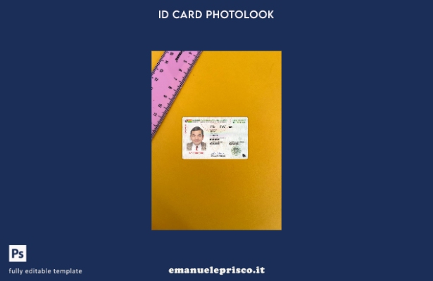 stile verificato Carta d'identità della Bolivia presente modello frontale photol