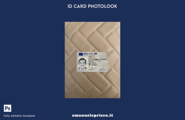 stile verificato Carta d'identità svedese presente modello frontale photolook 1