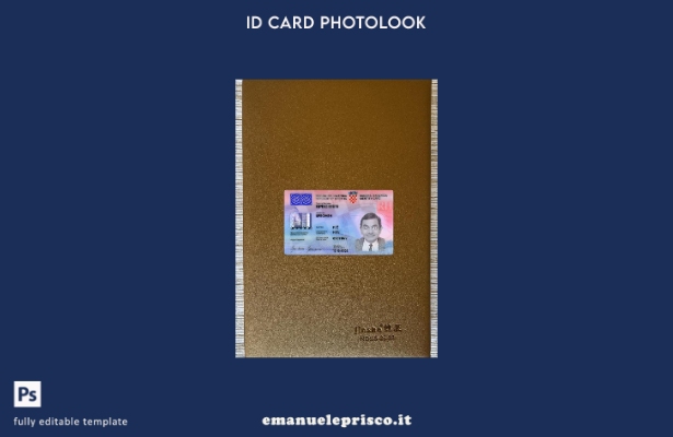 stile verificato Modello frontale photolook della carta d'identità della Croazia