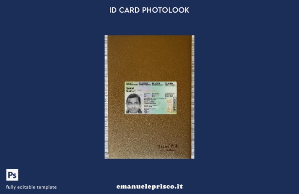 stile verificato Modello frontale photolook presente per documento d'identità pe