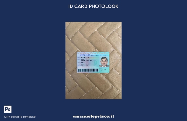 stile verificato modello frontale photolook per carta d'identità nazionale delle