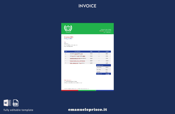 stile verificato Un modello di fattura educativa