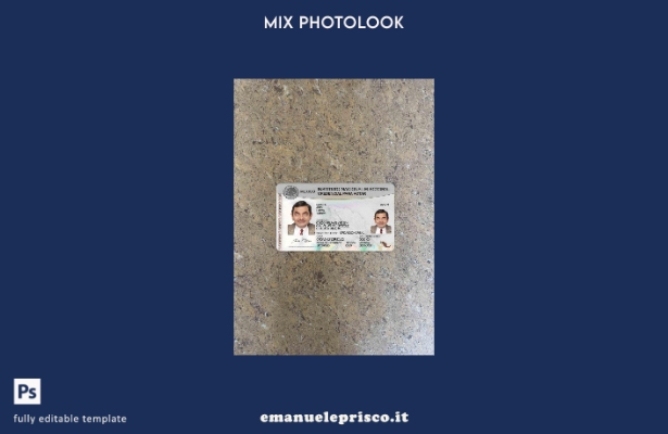 modello FRONTALE di photolook elettorale del Messico instituto nacional stile ve