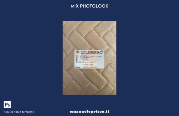 modello FRONTALE photolook del certificato di immatricolazione del veicolo in st