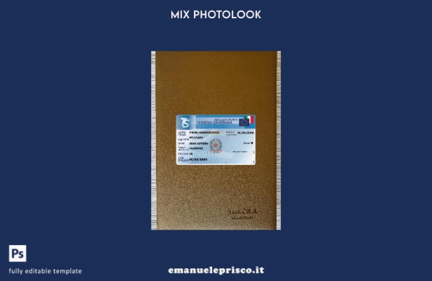 stile verificato Modello frontale photolook Tessera Sanitaria (tessera sanitaria