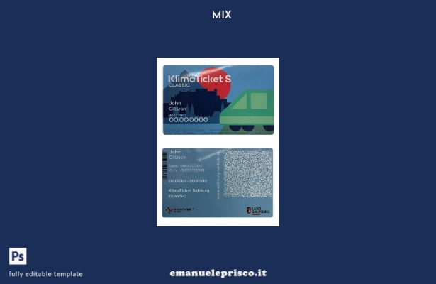 modello Austria Klima Ticket S stile verificato