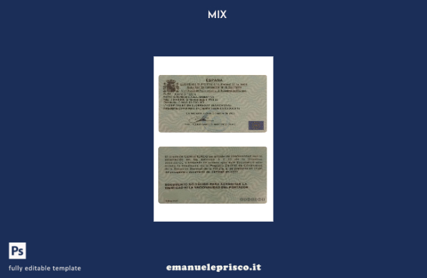 modello di certificato di registrazione spagnolo in stile verificato del cittadi