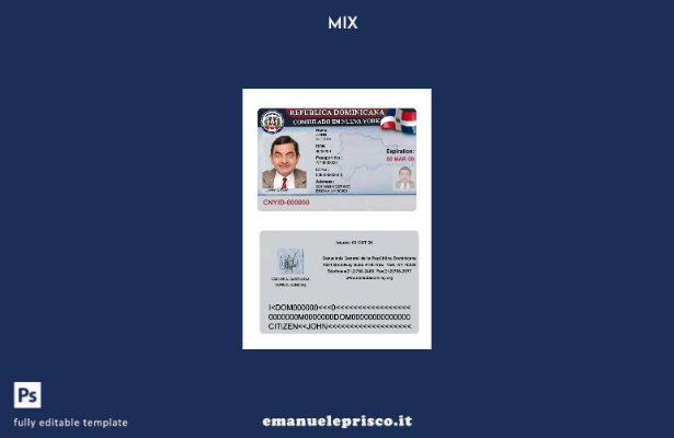 modello di consolato Repubblica Dominicana stile verificato a Nueva York