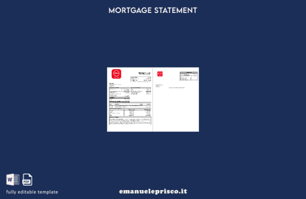 estratto conto del mutuo bancario ABSA delle Seychelles in stile verificato nel