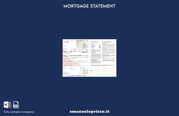 estratto conto del mutuo bancario siriano Al Baraka in stile verificato nei form