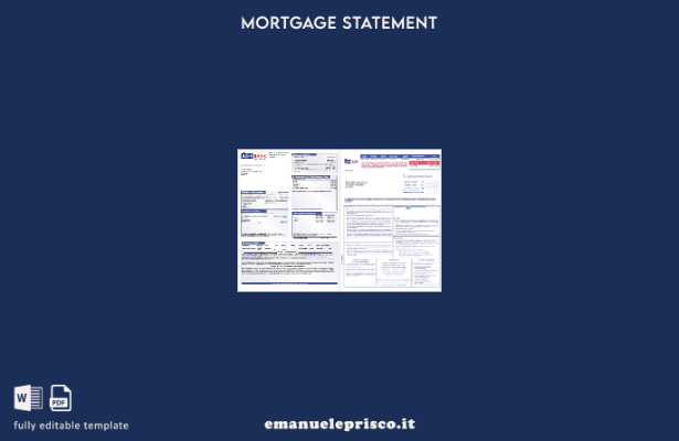 estratto conto del mutuo somalo Sombank in stile verificato nel modello dei form