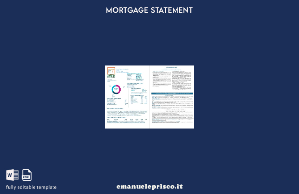 modello di estratto conto mutuo bancario Romania Intesa Sanpaolo in stile verifi