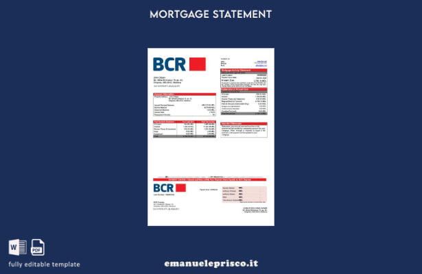 stile verificato Dichiarazione di mutuo Moldova BCR Chișinău Modello Word e PDF