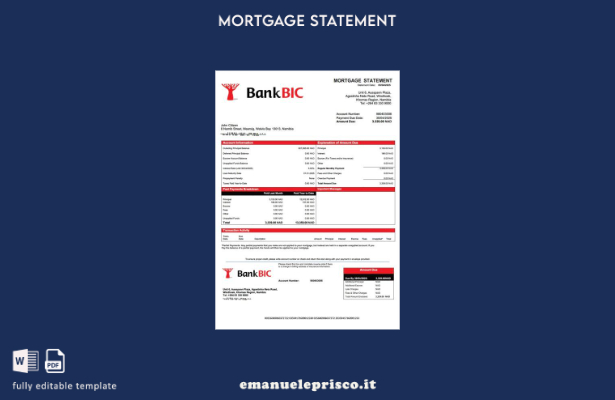 stile verificato Dichiarazione di mutuo Namibia Bank BIC Namibia Modello di mode