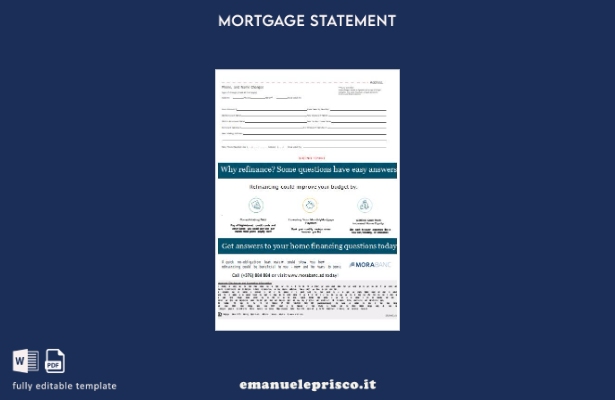 stile verificato Estratto conto mutuo bancario Andorra MoraBank, pagine, model 1