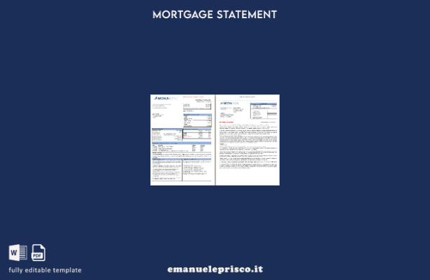 stile verificato Estratto conto mutuo bancario Andorra MoraBank, pagine, modello