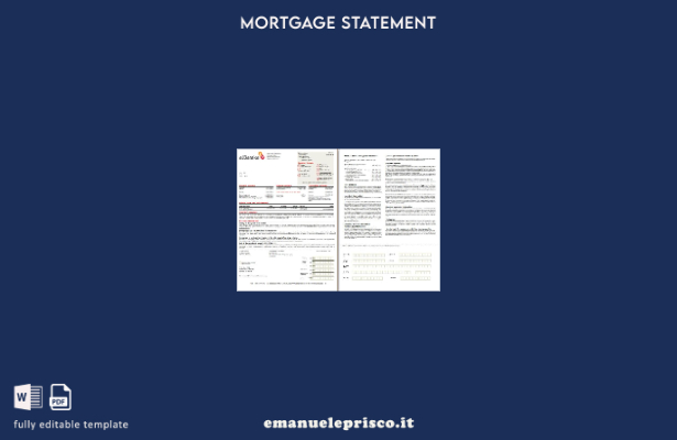 stile verificato Estratto conto mutuo bancario Bahrain Al Baraka, pagine, modell