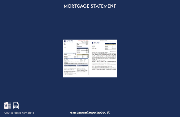 stile verificato Gibuti Exim estratto conto mutuo bancario, pagine, modello