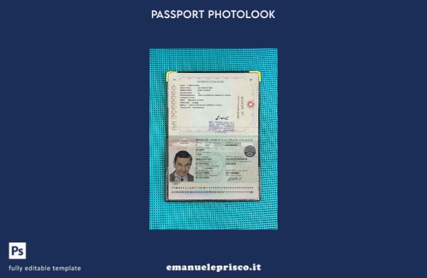 Passaporto del Bangladesh in stile verificato nuovo (passaporto leggibile dalla