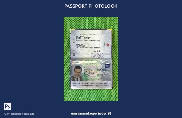 modello di aspetto fotografico del passaporto del Bangladesh in stile verificato