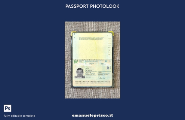 modello di photolook presente del passaporto di Sao Tomé e Principe in stile ver