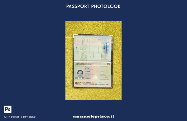 modello di photolook presente del passaporto di Timor Est in stile verificato