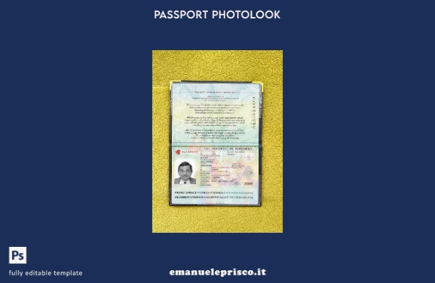 modello photolook presente del passaporto dello Zimbabwe in stile verificato