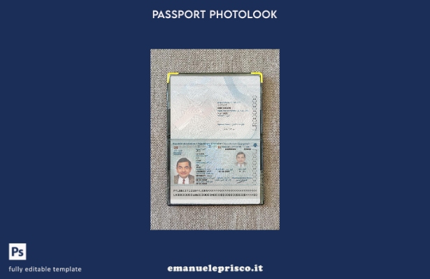 modello photolook presente del passaporto libanese in stile verificato 2