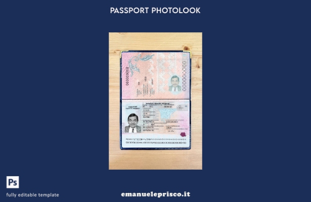 modello photolook presente del passaporto rumeno in stile verificato