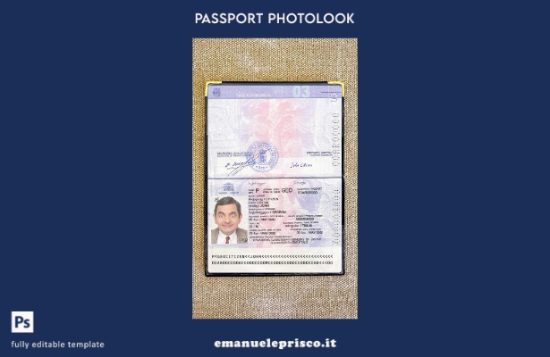 modello photolook versione passaporto Georgia stile verificato