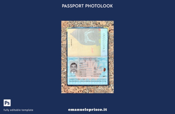 passaporto Du Tchad in stile verificato nuovo modello photolook presente