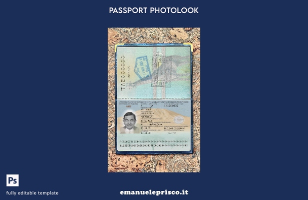 passaporto della Tanzania in stile verificato nuovo modello photolook presente