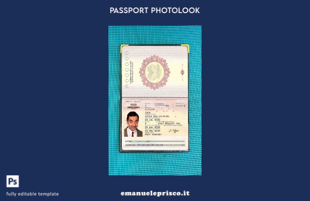 stile verificato Modello di aspetto fotografico del passaporto della Papua Nuova